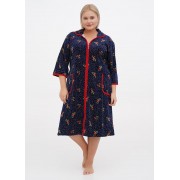 Халат Romeo Life XL,2XL,3XL,4XL,5XL  велюр 1125-03